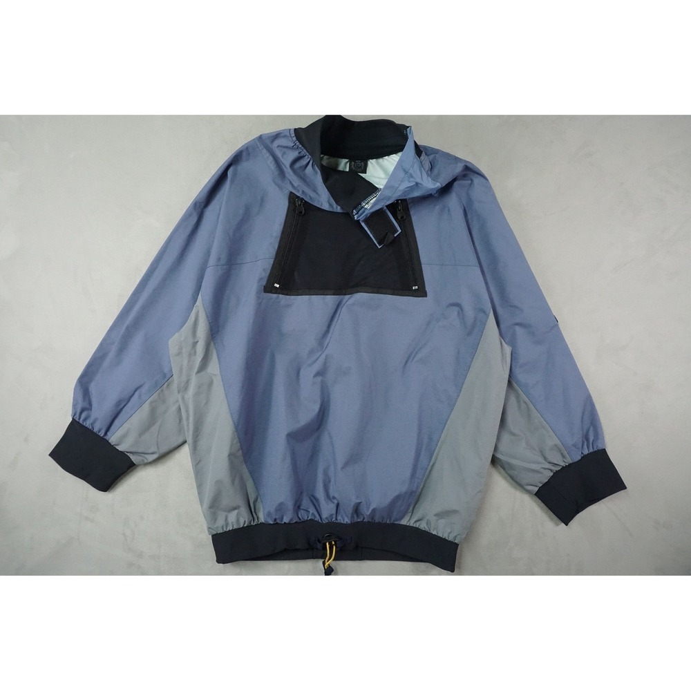 MTI Adventurewear Jacket Mens M Blue Pullover Splash Top Weatherproof Kayak Raft